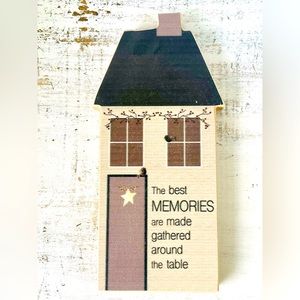 *Family Traditions Saltbox House Muted Mauve Color